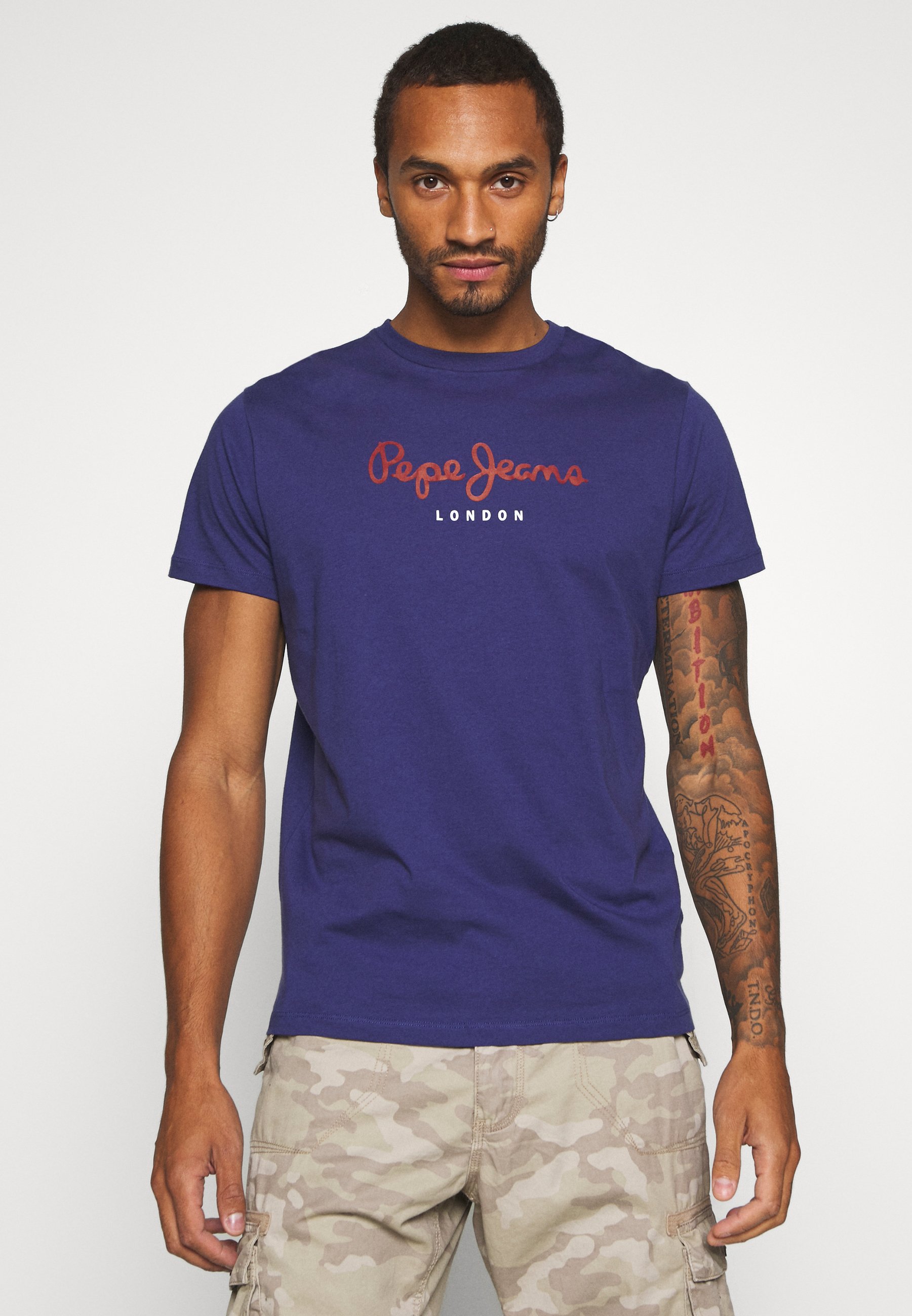 Pepe Jeans T-shirt in blauw voor Heren, Maat: XXL. PM508322 - Vergelijk  prijzen