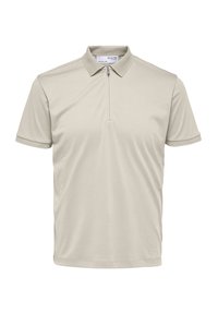 SLHFAVE ZIP - Polo - oatmeal
