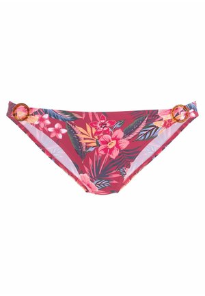 Bikini bottoms - rostrot bedruckt
