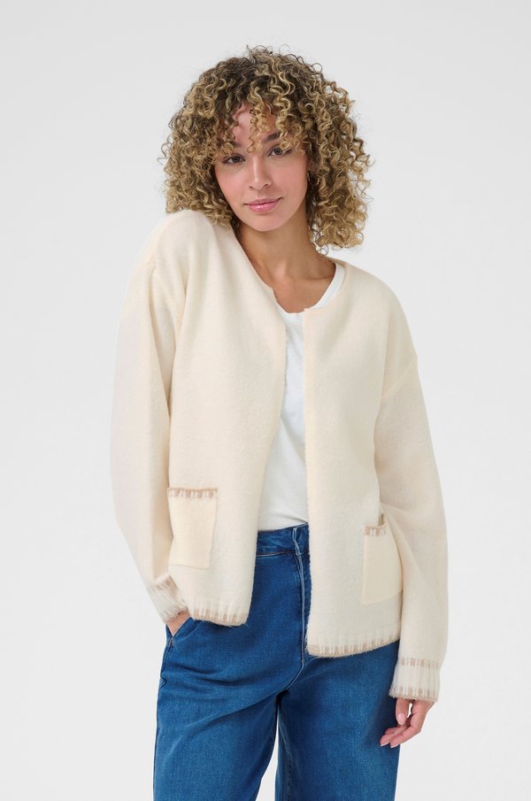 CRONIE - Strickjacke - eggnog string