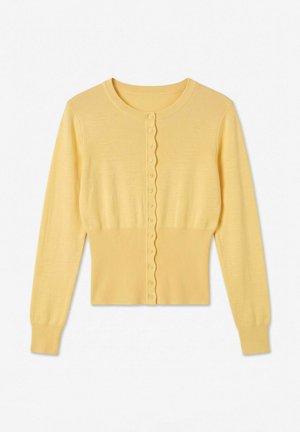 Vero Moda, CARDIGAN VMMYRNA KNIT CARDIGAN - Gilet - pale banana