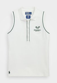 WIMBLEDON SLEEVLESS PIQUE POLO SHIRT - Pikeepaita - ceramic white