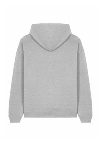 Felpa grigia con tasca a canguro, cappuccio con cordoncino e polsini e orlo a costine. Realizzata in morbido cotone testurizzato.