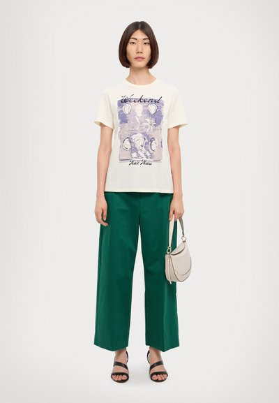 Weekend Max Mara ZIRLO - Print T-shirt - ecru
