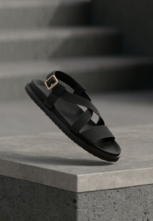 ZAHO CROSSED - Walking sandals - black