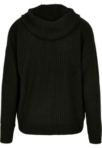 Urban Classics KNITTED ZIP HOODY - Adīta jaka - black