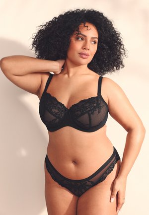 Next, 2 PACK NON PAD - Balconette bra - black