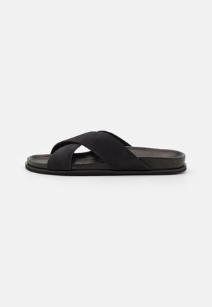 LEATHER - Mules - black