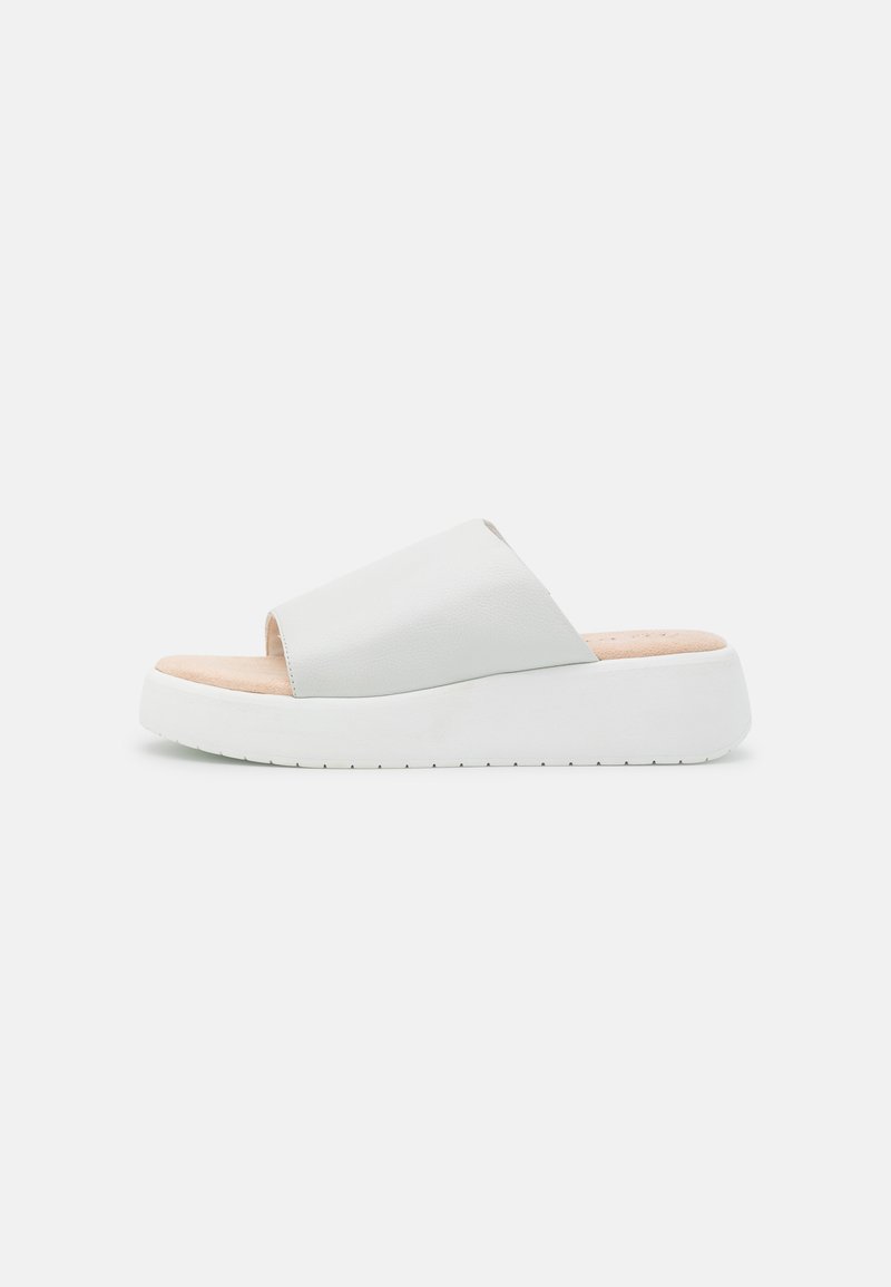 Damen Flache Pantoletten | Bugatti KYA Pantolette flach white/weiß - UH84732 Damen Flache Pantoletten | Bugatti KYA Pantolette flach white/weiß - UH84732