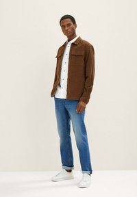 TOM TAILOR Hemd - off white green minimal design