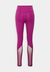 Nike Performance ONE - Leggings - sangria/white