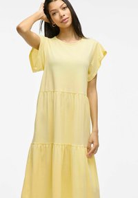 VILA VISUMMER MIDI - Robe en jersey - pale banana