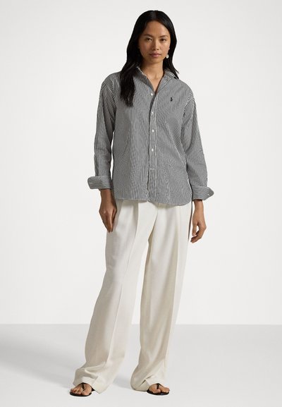 Polo Ralph Lauren RELAXED FIT STRIPED COTTON SHIRT - Košilová halenka  - black/white