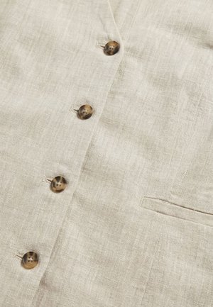 Coster Copenhagen, MSCH COPENHAGEN DAMES GILETS MSCHVIANA GINIA V NECK WAISTCOAT. - Veste sans manches - sand melange