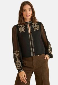 Bluza - black gold embroidery