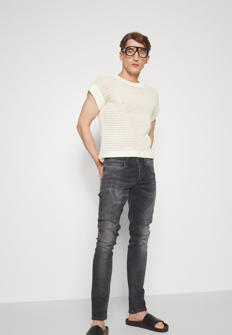 Herren Skinny Fit | Dondup GEORGE Jeans Slim Fit black/black denim - TR37500 Herren Skinny Fit | Dondup GEORGE Jeans Slim Fit black/black denim - TR37500