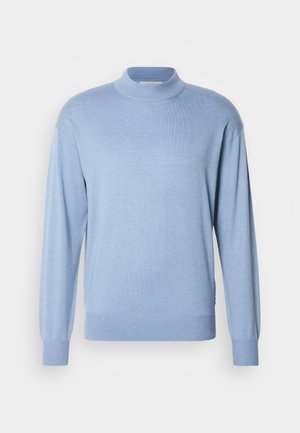 Scotch & Soda SEASONAL CORE DROPPED SHOULDER MOCK NECK - Pulover - faded denim