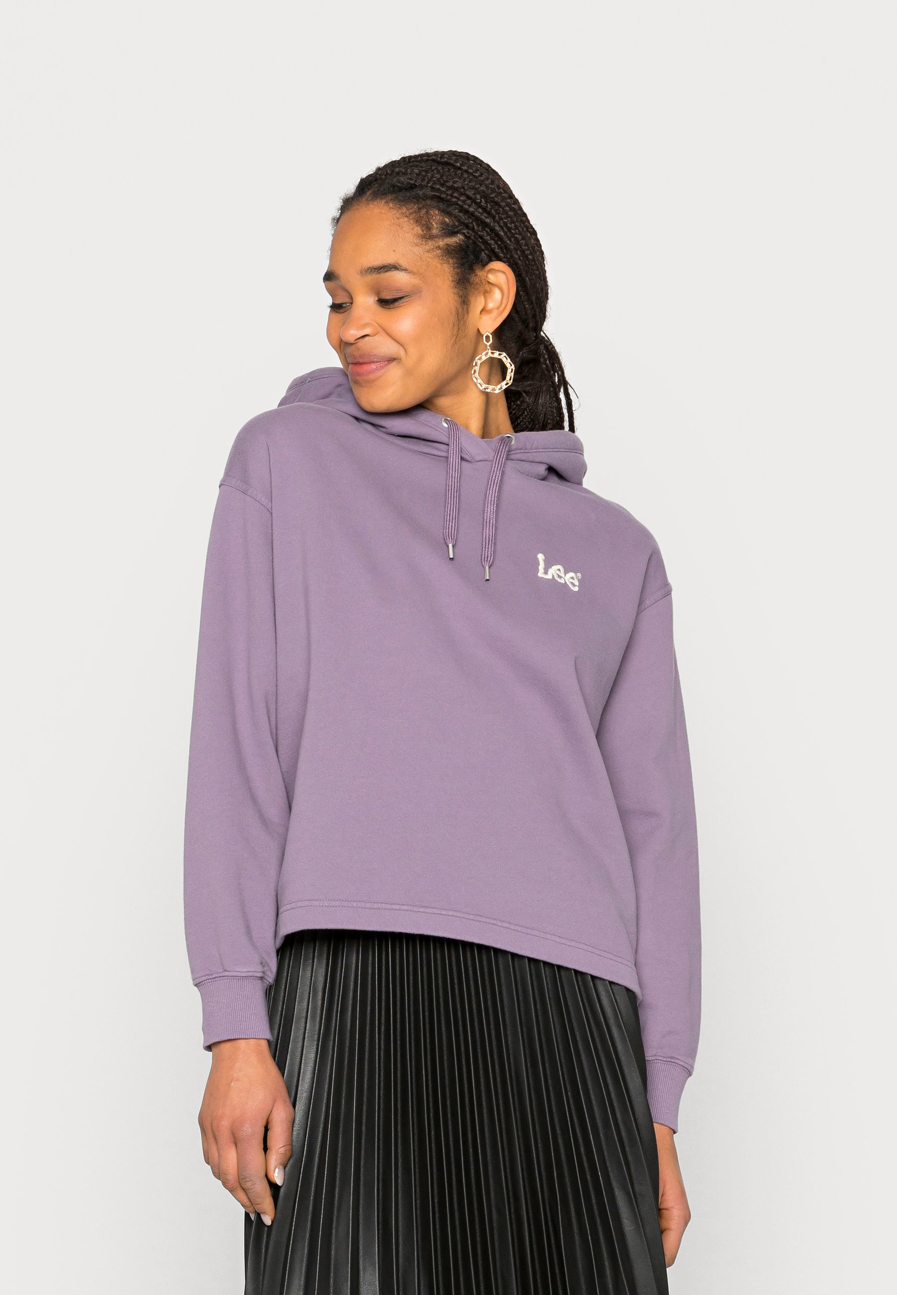 Lee LOOSE HOODIE - Sweatshirt - washed purple/purple - Zalando.co.uk