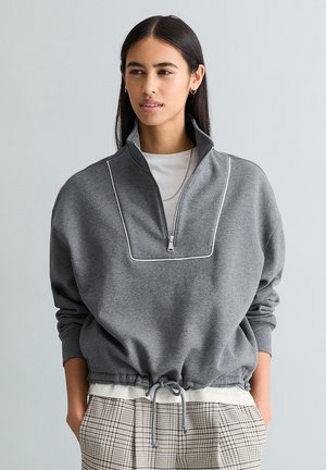HALF-ZIP-RELAXED - Sweatshirt - asphalt melange