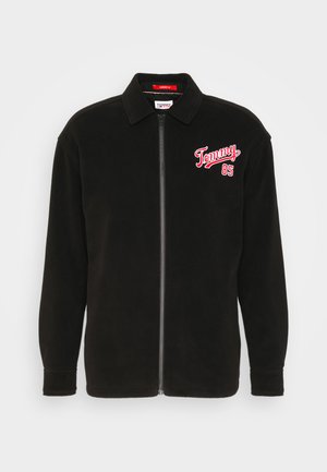 Tommy Jeans OVERSHIRT UNISEX - Fleece jacket - black