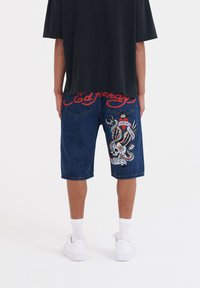 Ed Hardy - NYC SKULL - Denim shorts - indigo Thumbnail Image 1