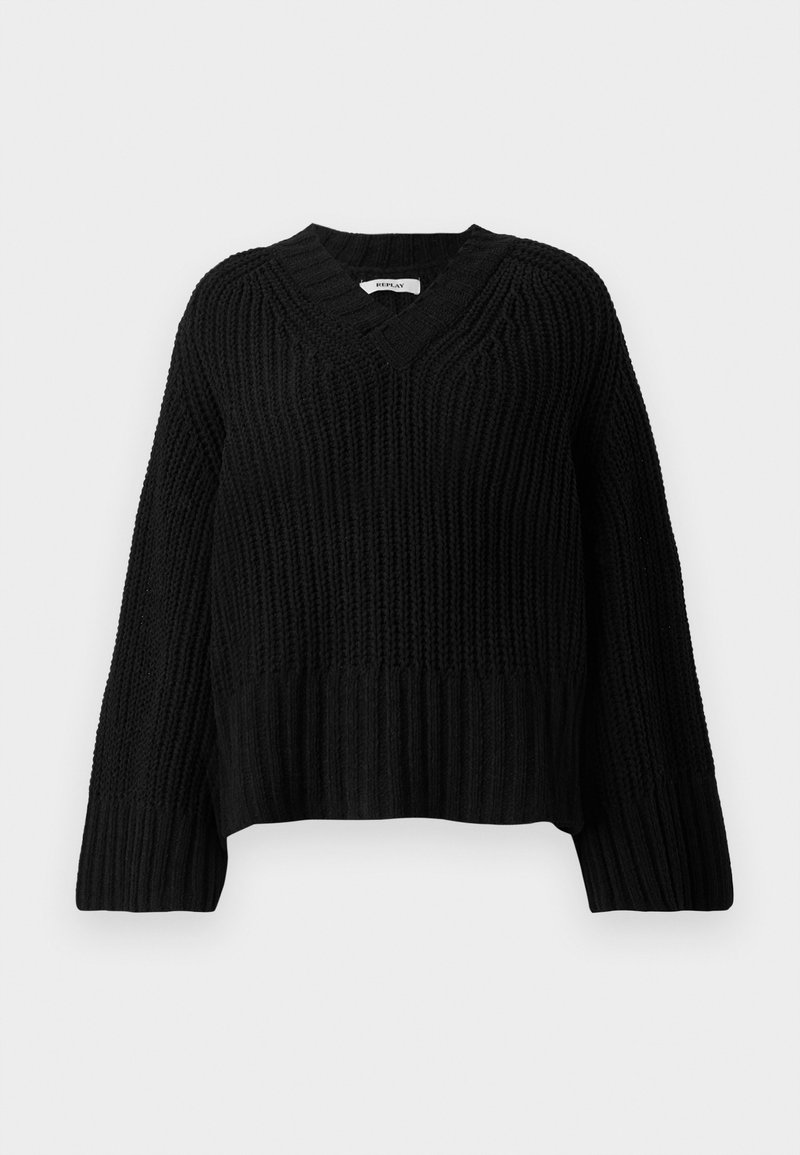 Replay V NECK Jumper black