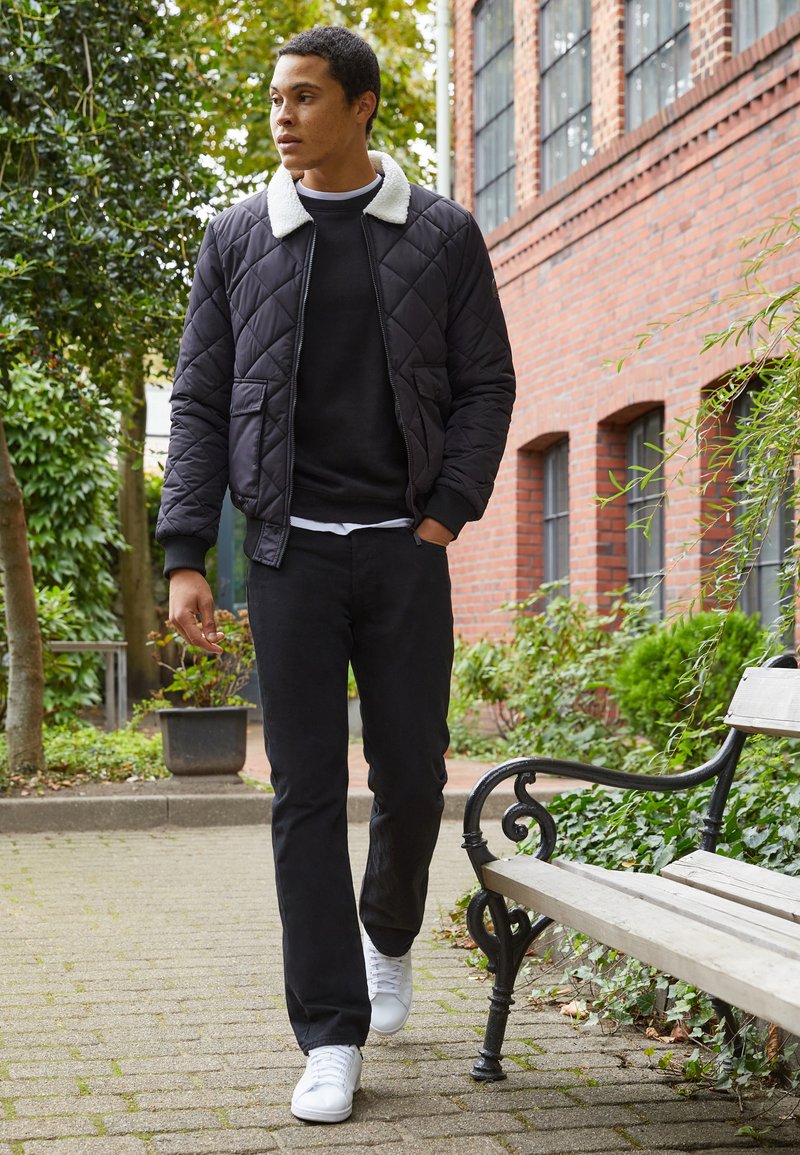 Newport Bay Sailing Club DIAMOND QUILT JACKET Bomber Jacket black