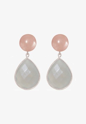 ACHAT EDELSTEIN TROPFEN - Earrings - silver coloured