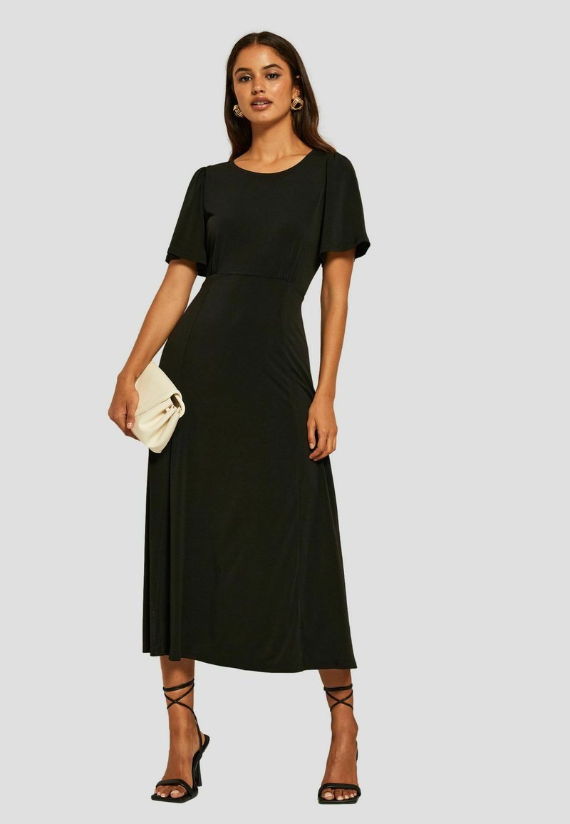 Friends Like These FLUTTER SLEEVE ROUND NECK - Päevakleit - black