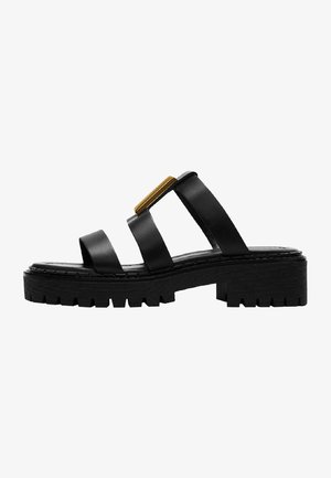 Massimo Dutti, Mules - black