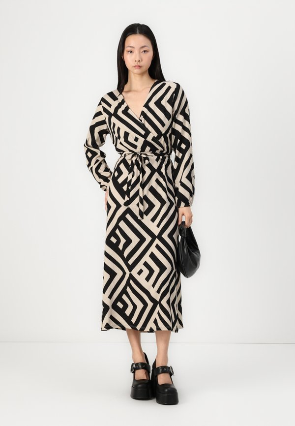 VMPOET  WRAP DRESS  - Day dress - beige3