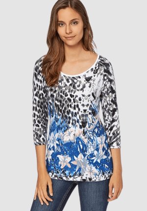 ESTAMPADA CON MANGA 3/4 - Camiseta de manga larga - azul