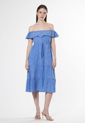 OFF-SHOULDER - Day dress - azure