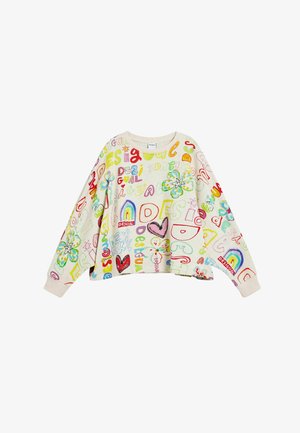 WITH LETTERING - Sportinis megztinis - white