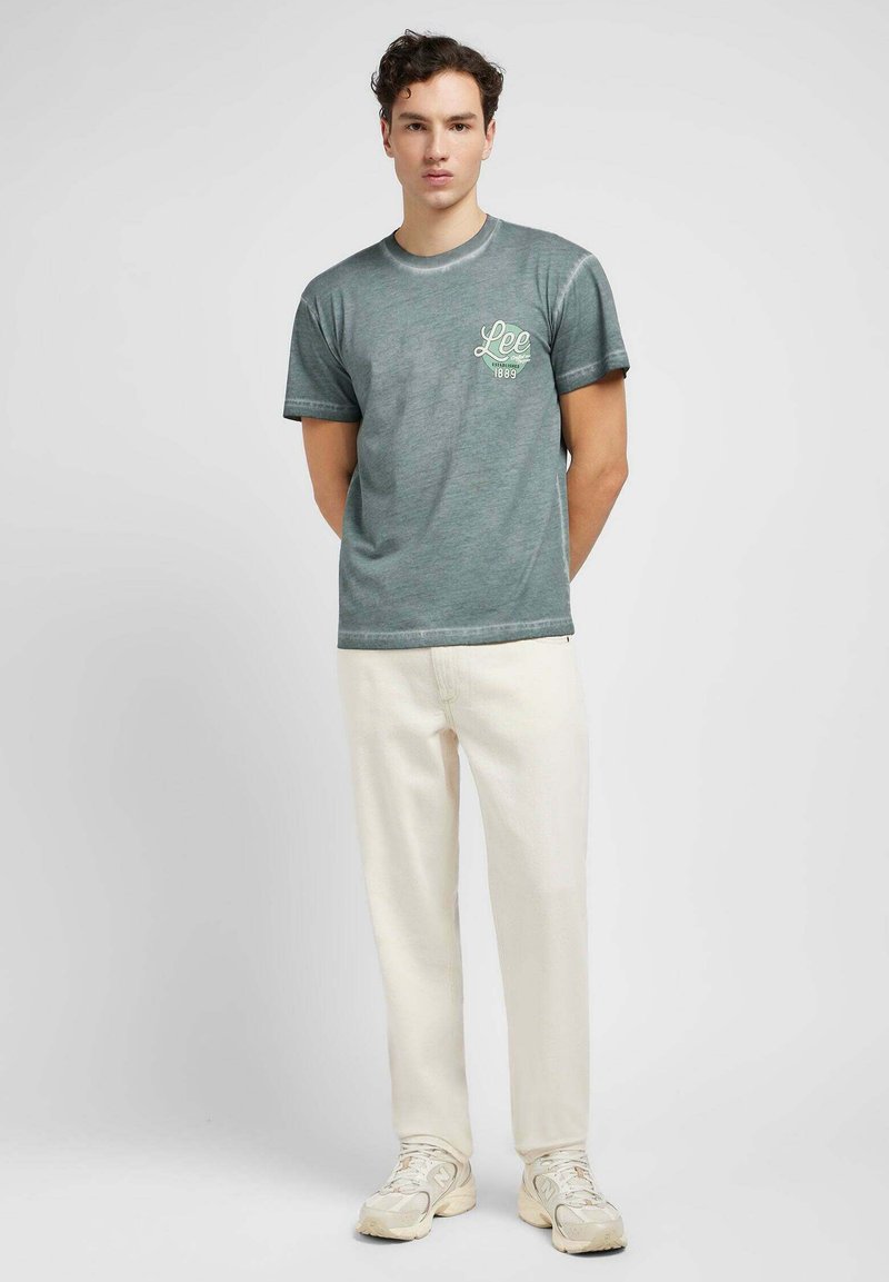 Lee T-shirt print groen
