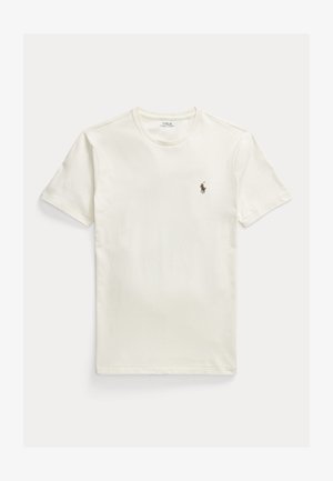 Polo Ralph Lauren, CUSTOM SLIM FIT JERSEY CREWNECK T-SHIRT - T-shirt basique - parchment cream