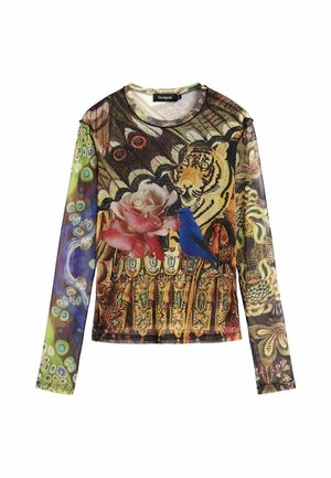 Desigual, LACROIX - PRINTED T-SHIRT M. C. LACROIX . - Langarmshirt - yellow