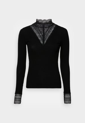 ONLTILDE HIGHNECK - Topper langermet - black