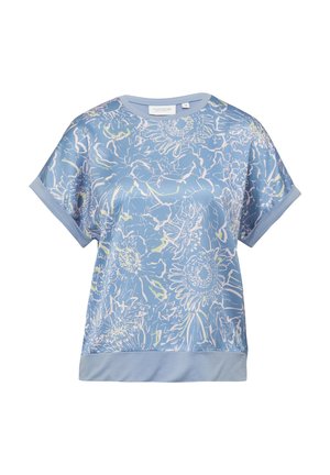 comma casual identity Print T-shirt - blau