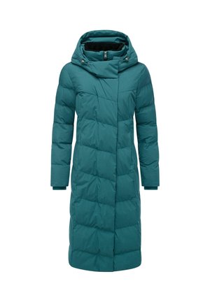 PAVLA LONG SOFT YOUMODO - Cappotto invernale - petrol melange