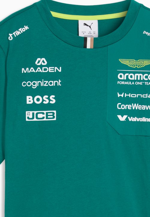 PUMA X ASTON MARTIN ARAMCO F1® TEAM REPLICA T-SHIRT UNISEX - Print T-shirt - green lux — foto 6