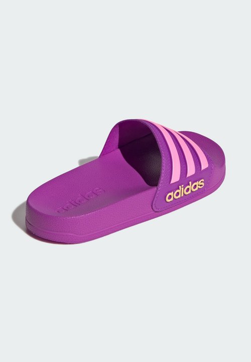 adidas ADILETTE SHOWER UNISEX - Pool slides - purple burst bliss pink semi ice tangerine — photo 4