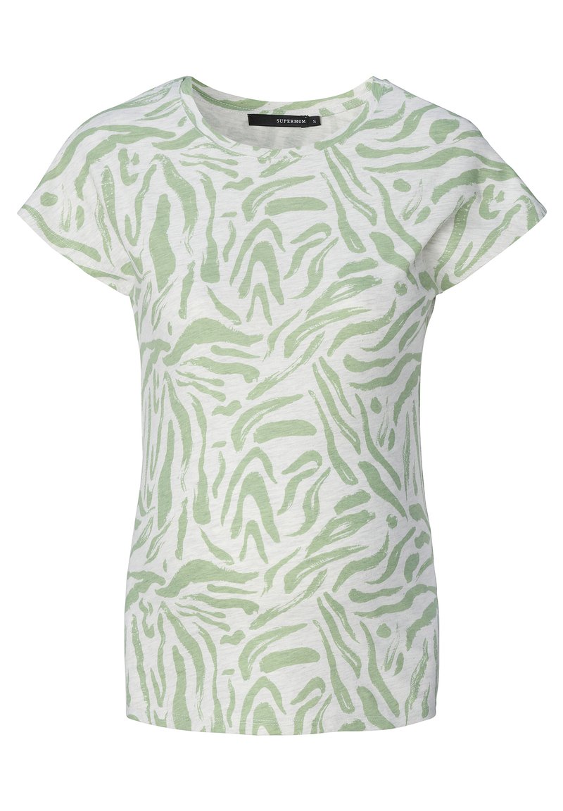 Supermom T-shirt print lichtgroen