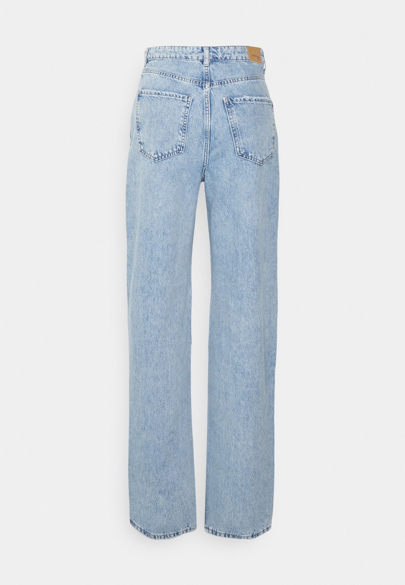 Damen Kleider | Gina Tricot BAGGY Jeans Straight Leg midblue destroy/blue denim - HP66845 Damen Kleider | Gina Tricot BAGGY Jeans Straight Leg midblue destroy/blue denim - HP66845