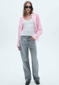 Mango Bluza z gumbi - pink