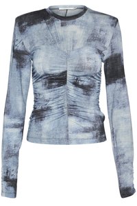 AREEN - Top s dlhým rukávom - blue denim
