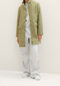 TOM TAILOR DENIM Pitkä takki - mottled green