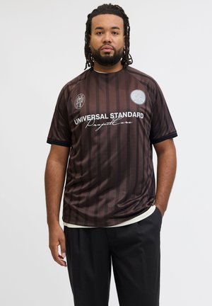 Jack & Jones, Plus Size - Tričko s potlačou - seal brown