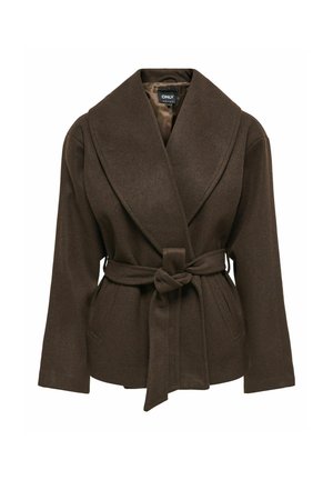 ONLY, ONLAUGUSTA SHORT COAT OTW NOOS - Veste mi-saison - chocolate brown