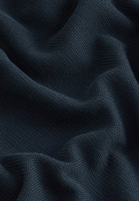Next REGULAR FIT - TEXTURED ZIP NECK  - Poloshirt - navy blue
